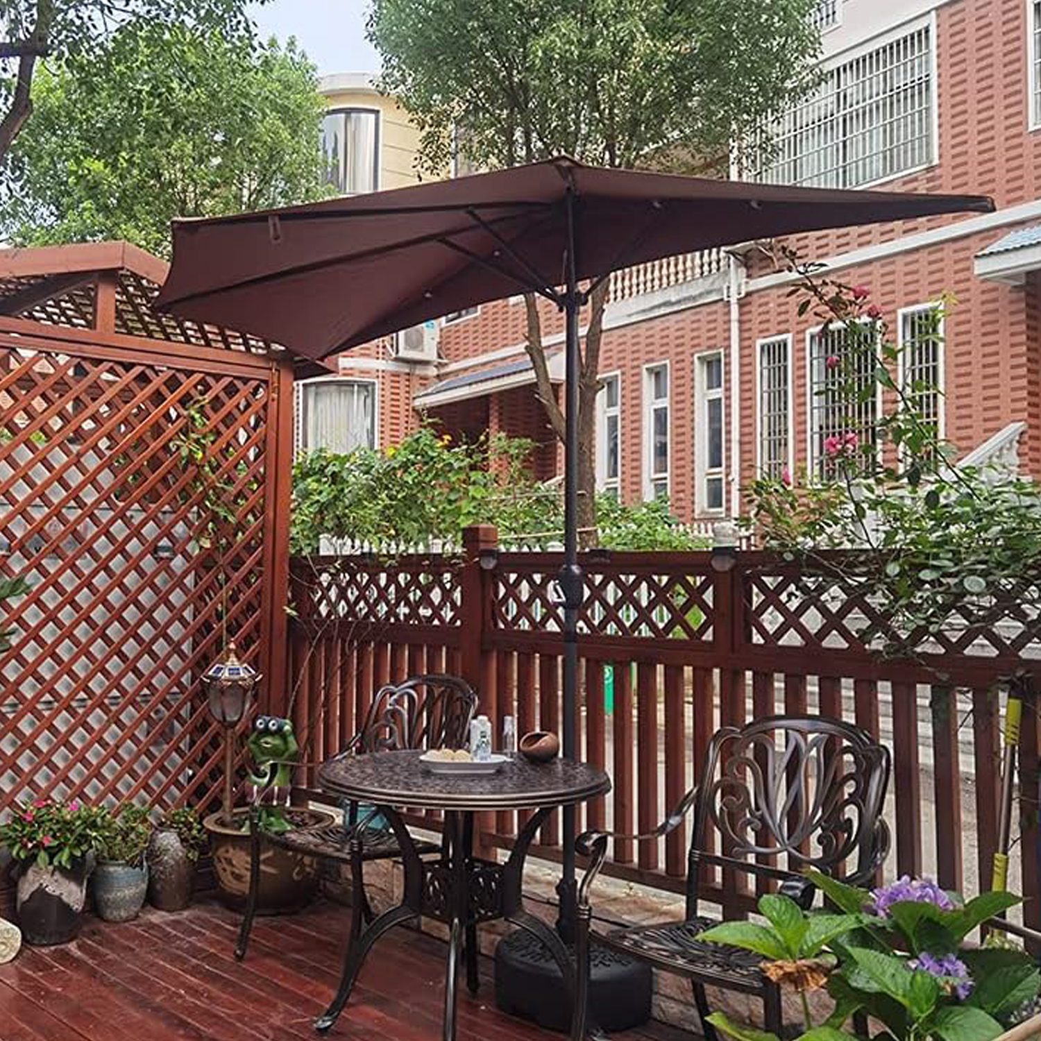 Quitasol rectangular balcón ventana muro 2.40 mts - Imagen 2