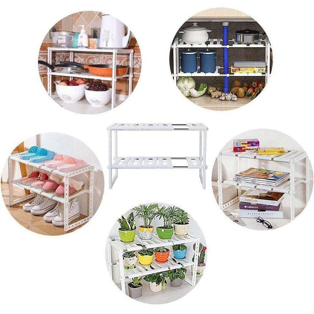 Organizador mueble cocina lavaplatos baño ajustable - Imagen 8