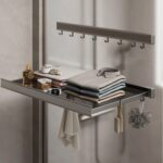 Repisa plegable pared con colgador 60 x 37 cms - Imagen 5