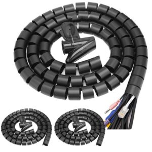 Pack Protector cables escritorio negro