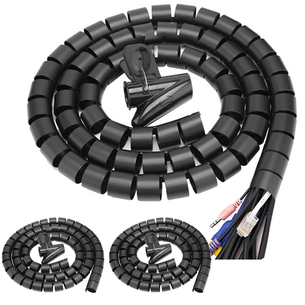 Pack Protector cables escritorio negro - Imagen 1