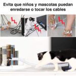 Protector organizador de cables 2 mts blanco - Imagen 9