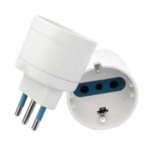 Adaptador eléctrico Schuko 10A Máx 1500W