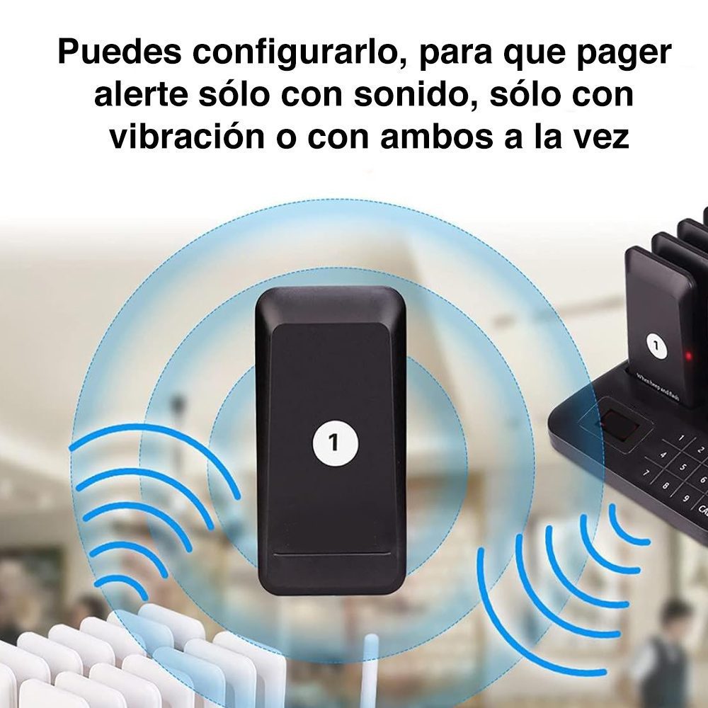 Pager Llamador inalámbrico pedidos restaurants Newo - Imagen 4