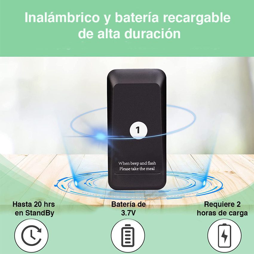Pager Llamador inalámbrico pedidos restaurants Newo - Imagen 6