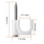 Grampa cable coaxial RG6 y RG59 U 25 unidades - Imagen 2