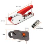 Kit crimpeadora pelacable Coaxial + 20 conectores RG6 - Imagen 2