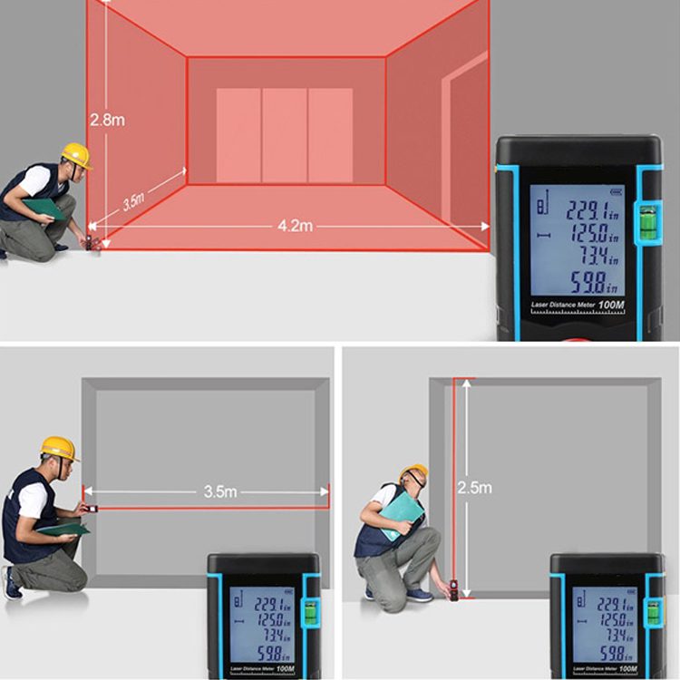 Medidor Distancia Láser 100 metros Distanciómetro - Imagen 4