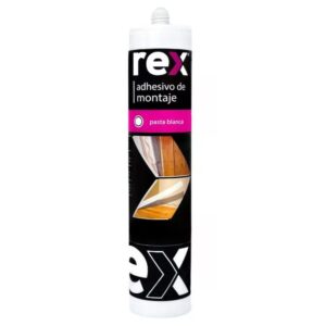 Adhesivo de montaje blanco cartucho 300 ml Rex