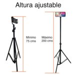 Trípode para celular alto de hasta 200 cm - Imagen 2