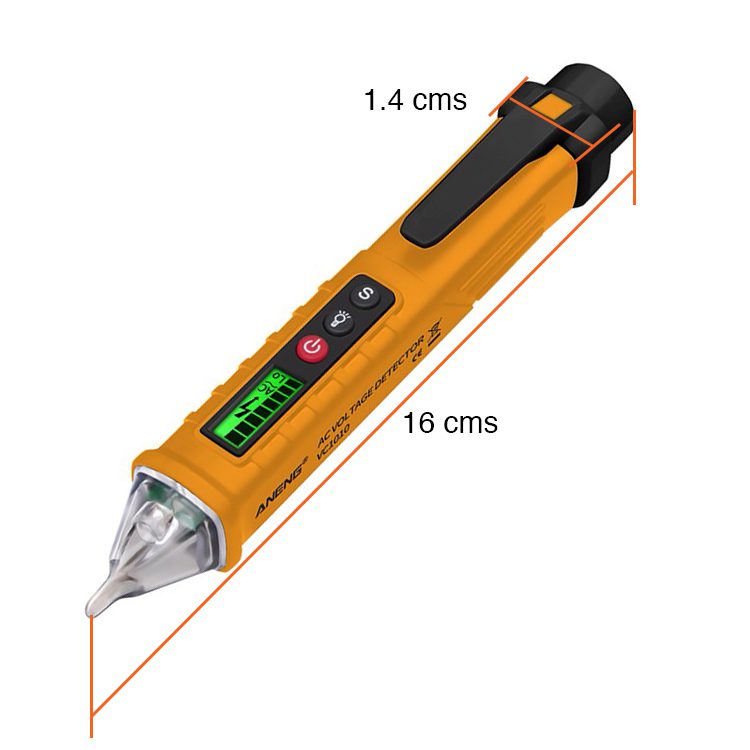 Detector voltaje corriente eléctrica sin contacto 12V a 1000V - Imagen 2