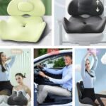 Cojín y Respaldo Lumbar para coxis silla y automóvil - Imagen 3