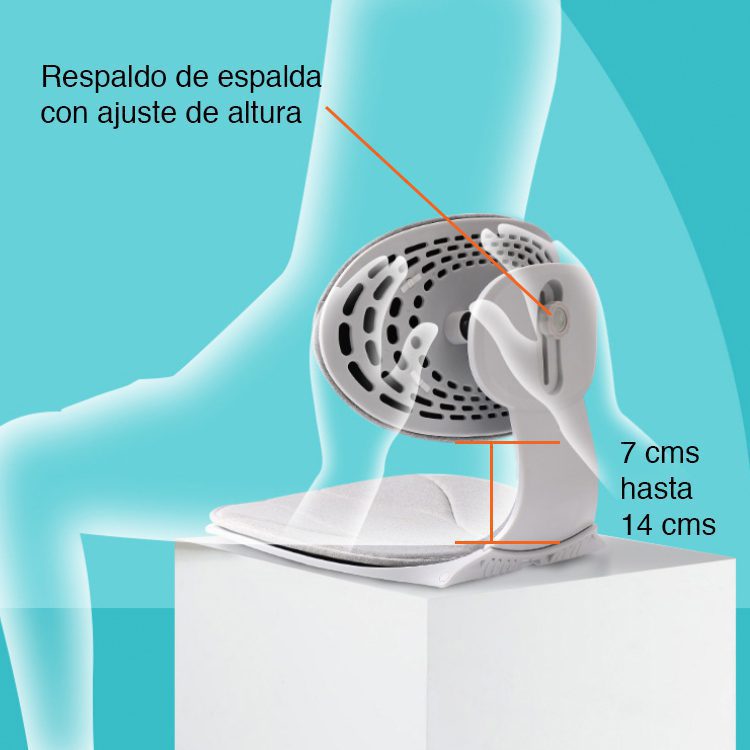 Respaldo soporte lumbar corrector postura silla - Imagen 8