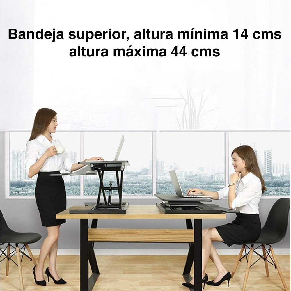 Convertidor escritorio de pie elevador altura ajustable - Imagen 6