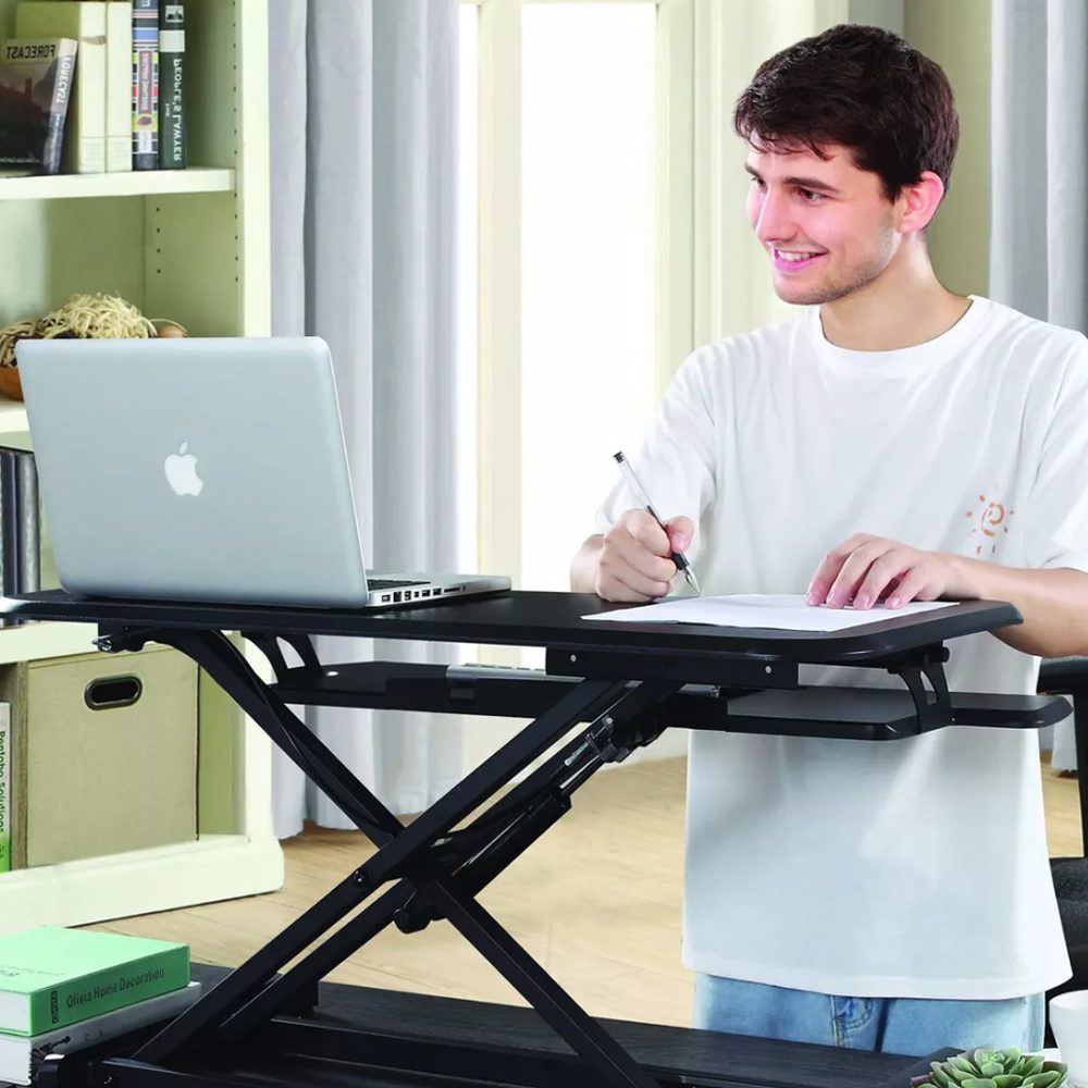 Convertidor escritorio de pie elevador altura ajustable - Imagen 10