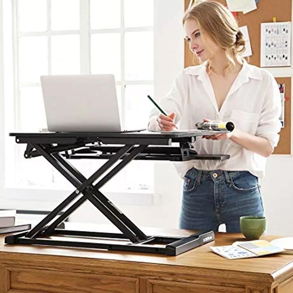 Convertidor escritorio de pie elevador altura ajustable - Imagen 8