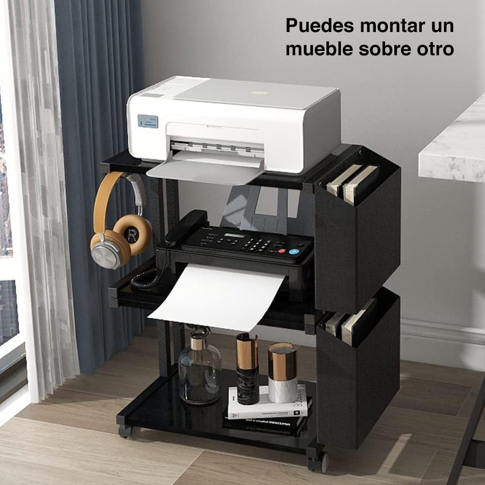 Mueble para impresora mesa con ruedas - Imagen 4