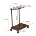 Carro Soporte CPU con ruedas y bandeja superior - Imagen 2