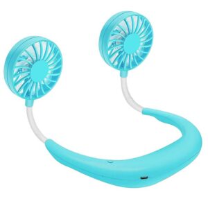 Ventilador de cuello portátil recargable con 3 velocidades