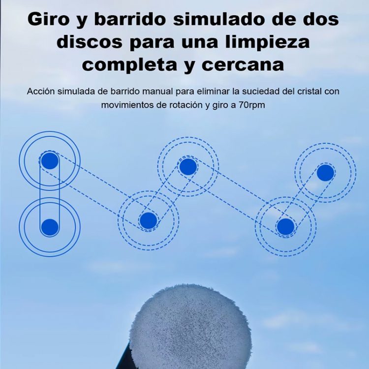 Robot limpiador de vidrios con pulverizador Liectroux - Imagen 3