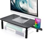 Alzador monitor con soporte celular