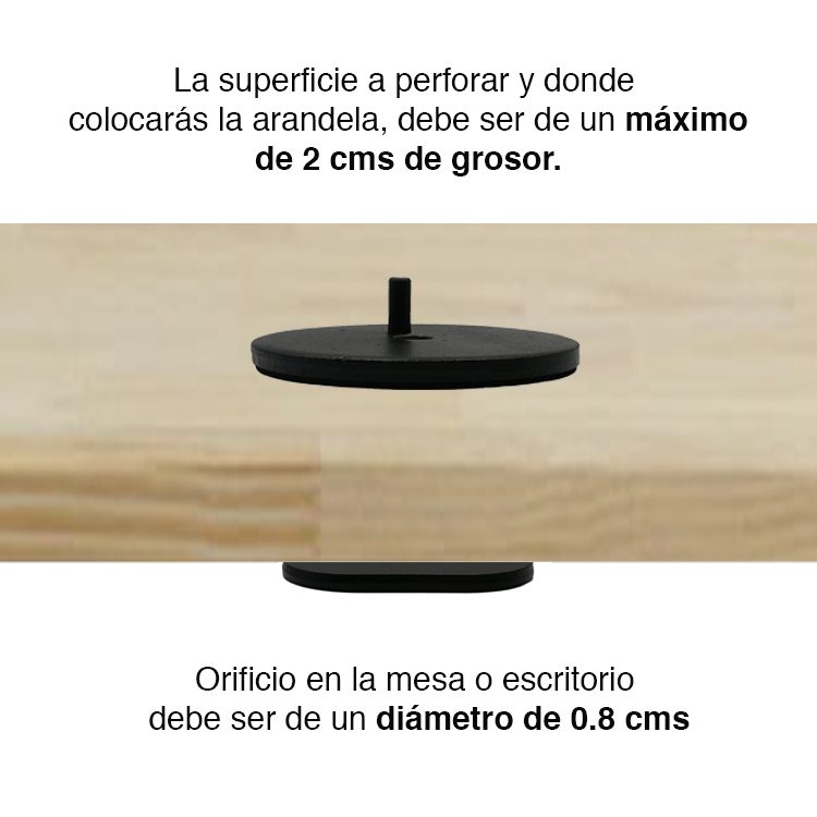 Arandela para Soporte Brazos Monitores Notebook - Imagen 3