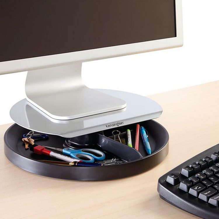 Alzador monitor escritorio con bandeja accesorios - Imagen 2