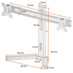 Soporte Doble Monitor de escritorio "17 a 27" - Imagen 5
