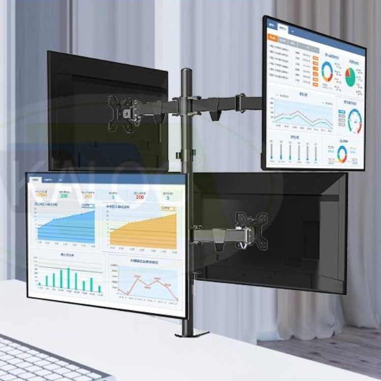 Soporte 4 Monitores pantallas escritorio 13 a 27 pulgadas - Imagen 4