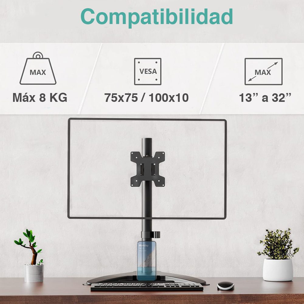 Soporte Monitor Escritorio 13 a 32 pulgadas - Imagen 5