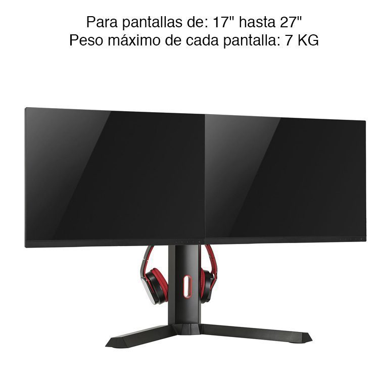 Soporte Doble Monitor de escritorio "17 a 27" - Imagen 7