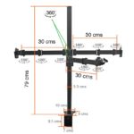 Soporte Doble 2 Monitor y Notebook brazo escritorio - Imagen 3