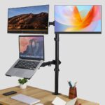 Soporte Doble 2 Monitor y Notebook brazo escritorio - Imagen 6