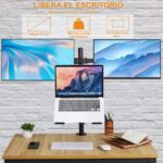 Soporte Doble 2 Monitor y Notebook brazo escritorio - Imagen 5