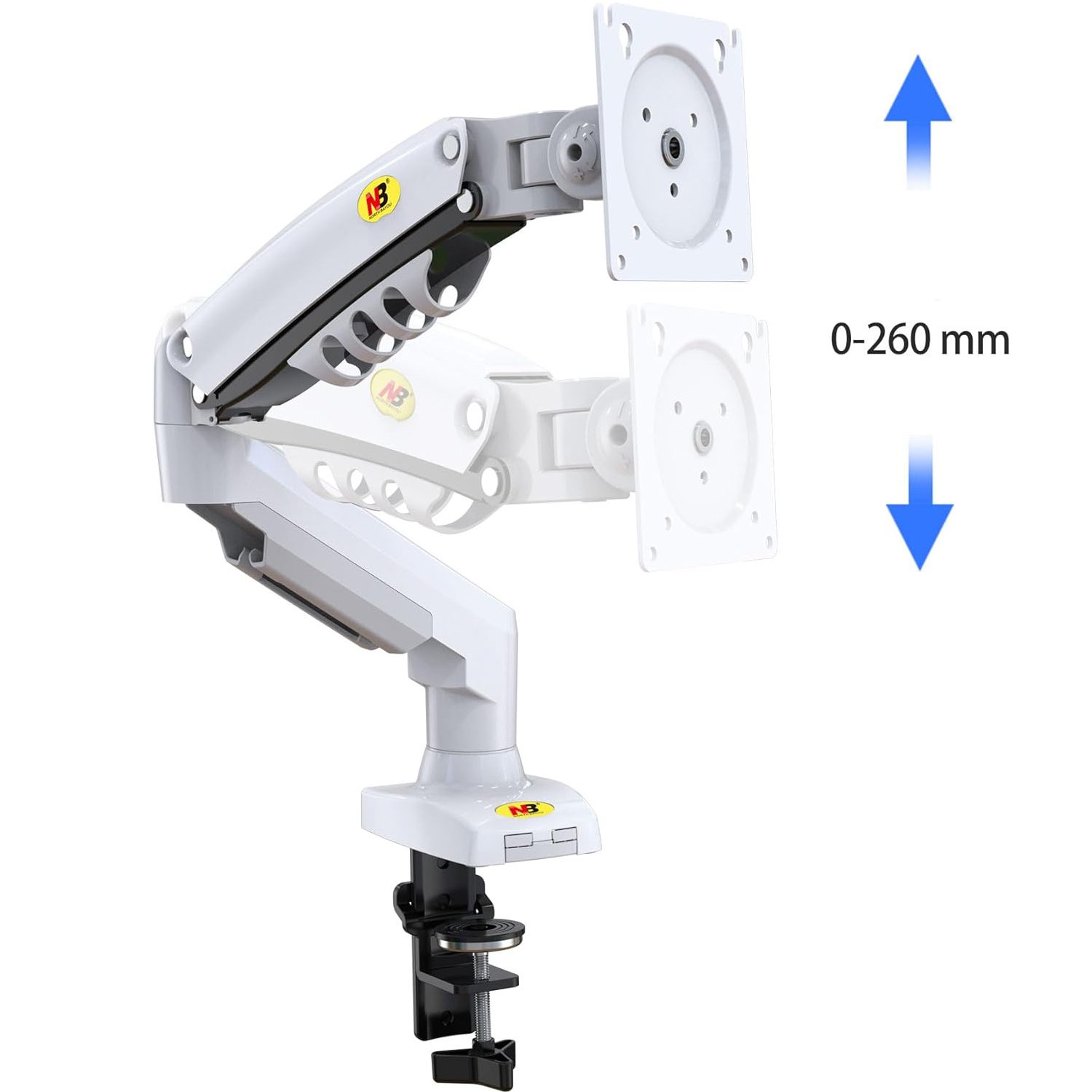 Soporte Monitor Blanco Articulado Giratorio Escritorio - Imagen 5