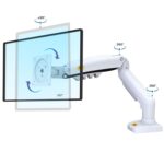Soporte Monitor Blanco Articulado Giratorio Escritorio - Imagen 3