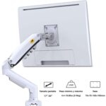 Soporte Monitor Blanco Articulado Giratorio Escritorio - Imagen 4