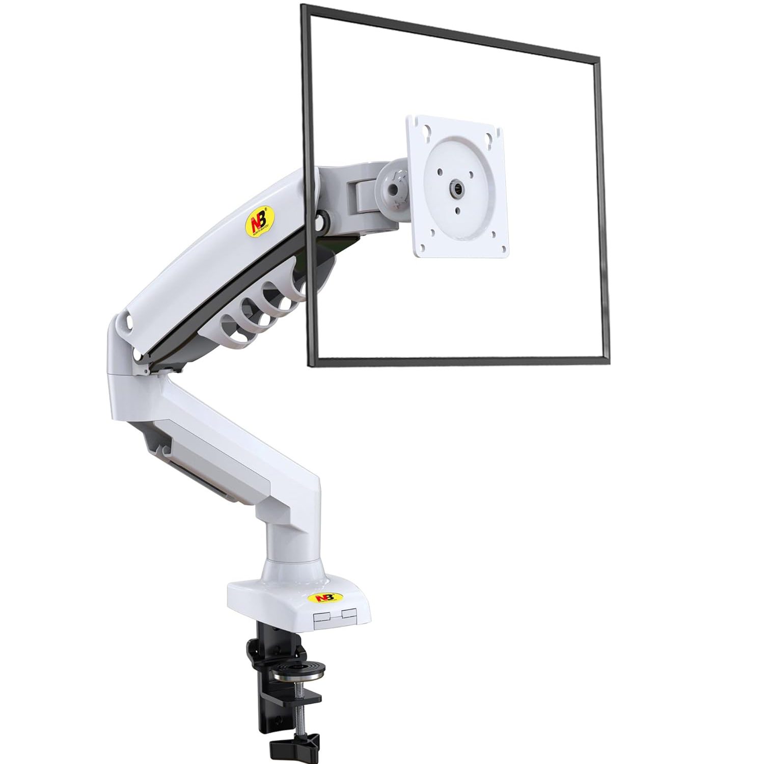 Soporte Monitor Blanco Articulado Giratorio Escritorio - Imagen 6