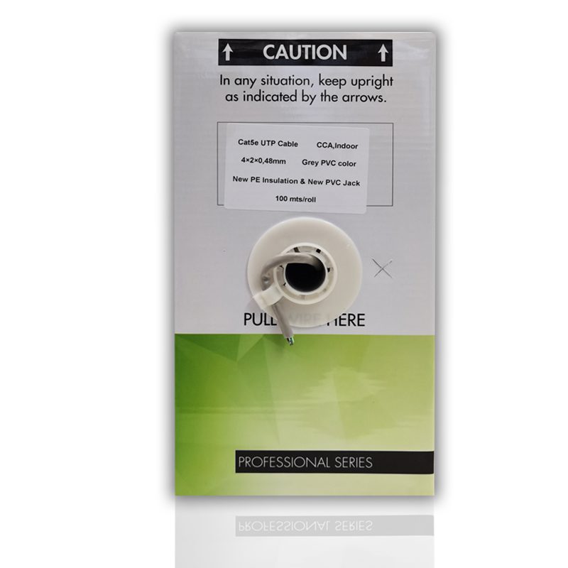 Caja cable de red cat 5e 100 metros Gris - Imagen 3