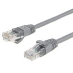Cable de red 0.5 metros cat 6 Rj45 Lan Gris