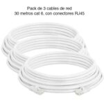 Pack Cable de Red 30 metros cat 6 x 3 unidades - Imagen 2