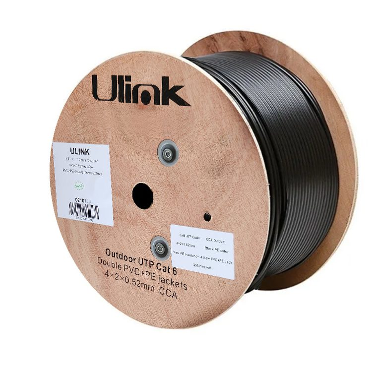 Cable de red 100% cobre para exteriores