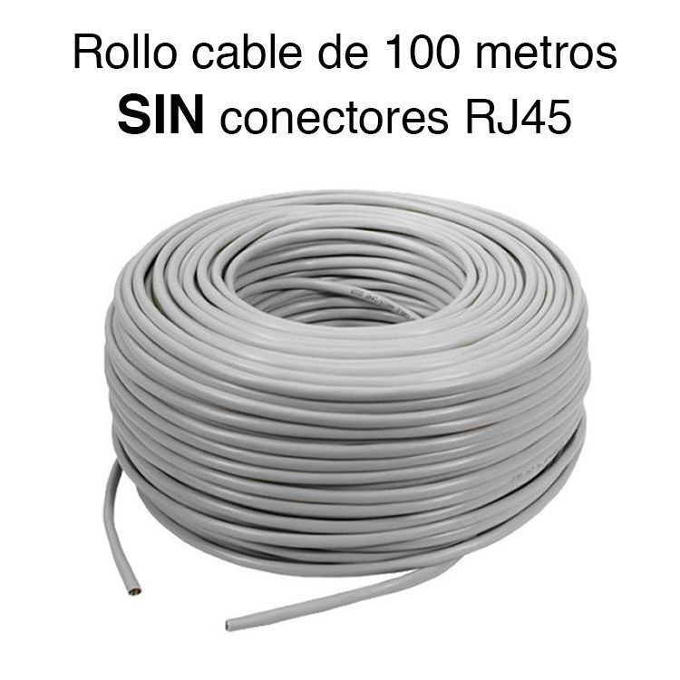 Caja cable de red cat 5e 100 metros Gris - Imagen 4