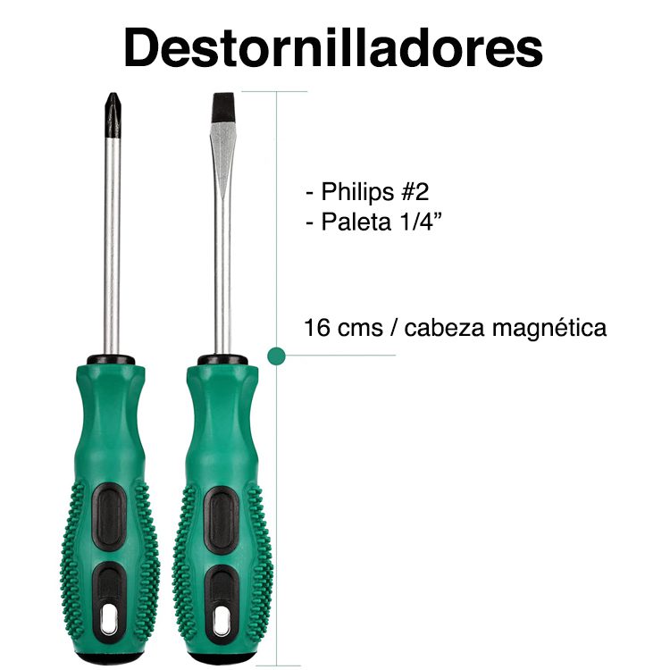 Kit herramientas reparación Redes 12 accesorios - Imagen 2