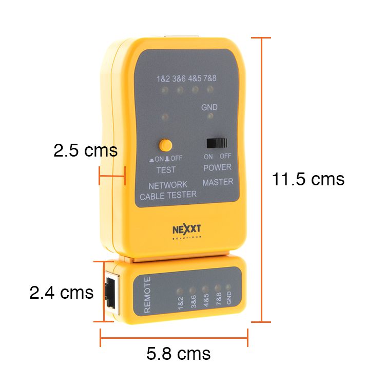 Tester RJ45 cable de red rj11 rj12 Nexxt Solutions - Imagen 3