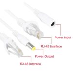 Par Cable Poe Inyector Rj45 Ethernet 12v Camaras IP - Imagen 2