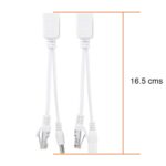 Par Cable Poe Inyector Rj45 Ethernet 12v Camaras IP - Imagen 3