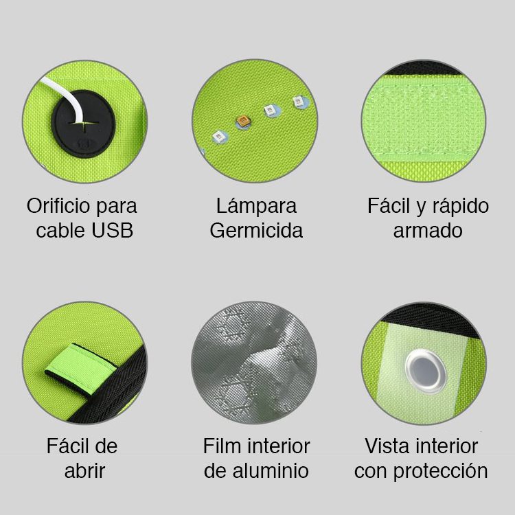 Esterilizador rayos UV UVC Plegable 20 cms - Imagen 3