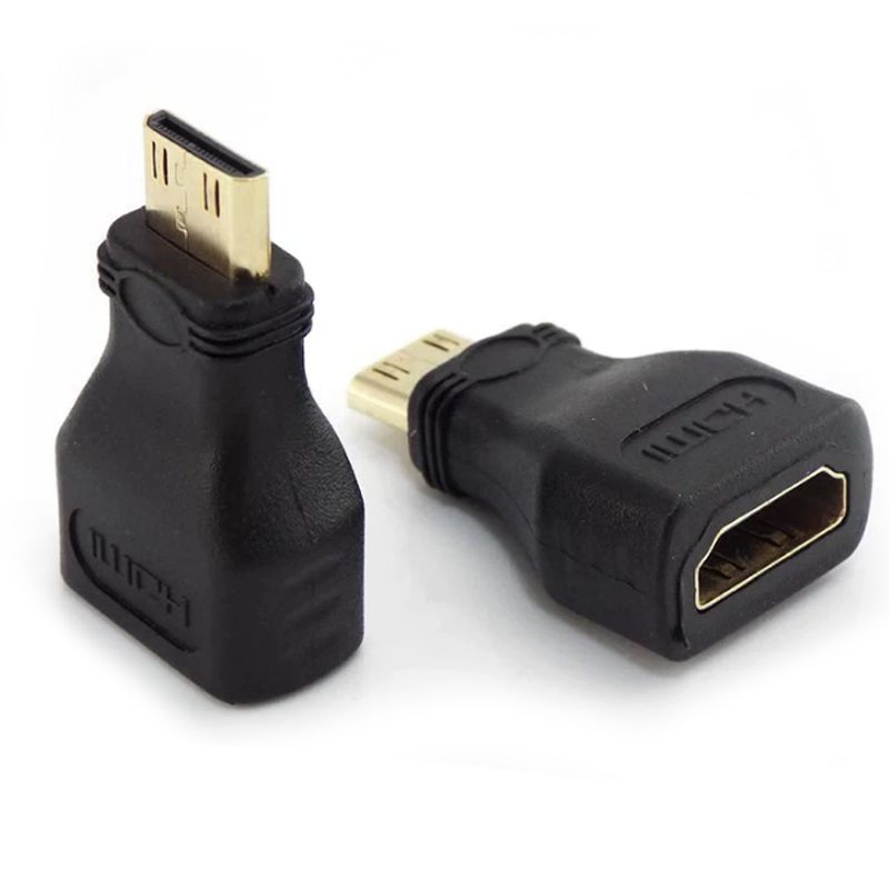 Adaptador Mini HDMI macho a HDMI hembra 1080p - Imagen 1