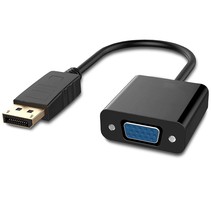 Adaptador DisplayPort macho a VGA hembra - Imagen 1